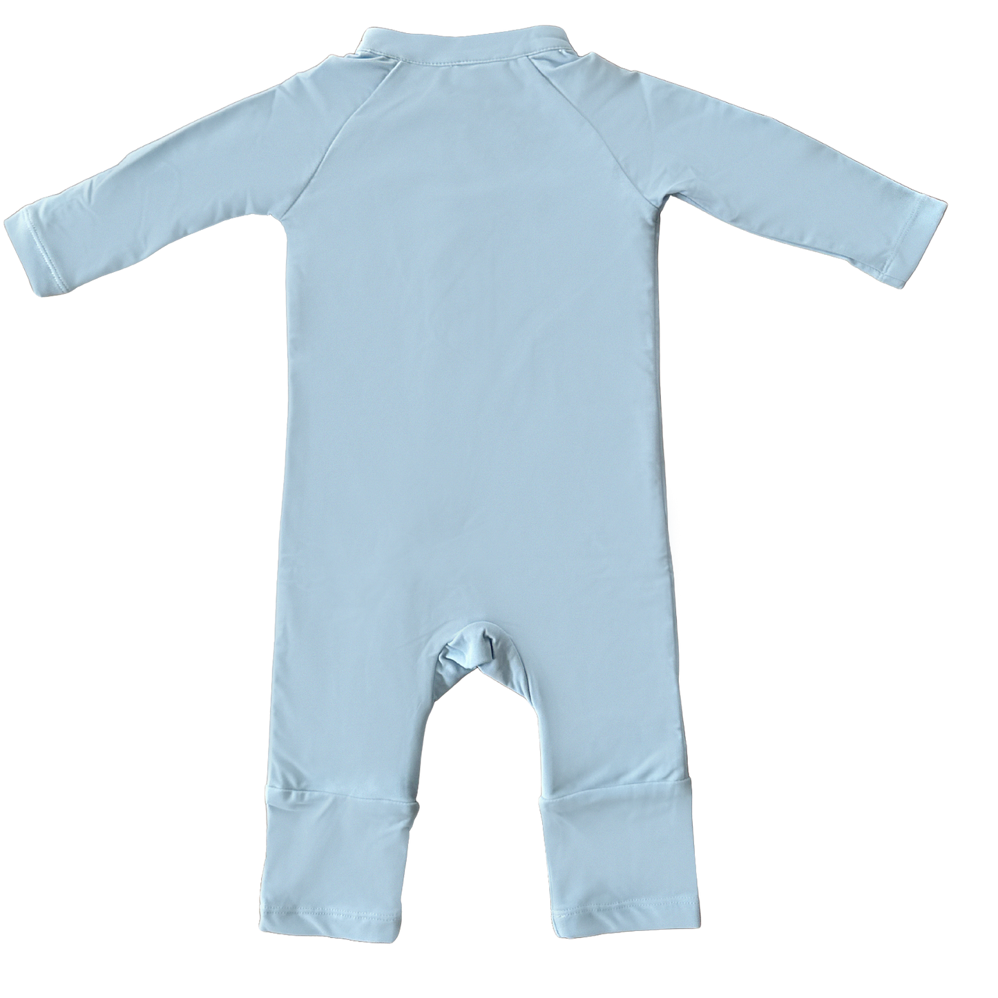 Eczema Friendly Powdered in Blue Bamboo Full Coverage Swimsuit - Baby & Toddlers