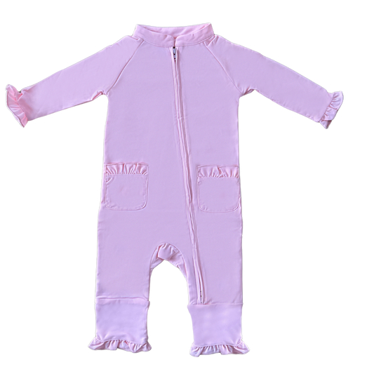 Eczema Friendly Pretty in Pink Bamboo Full Coverage Swimsuit - Baby & Toddlers