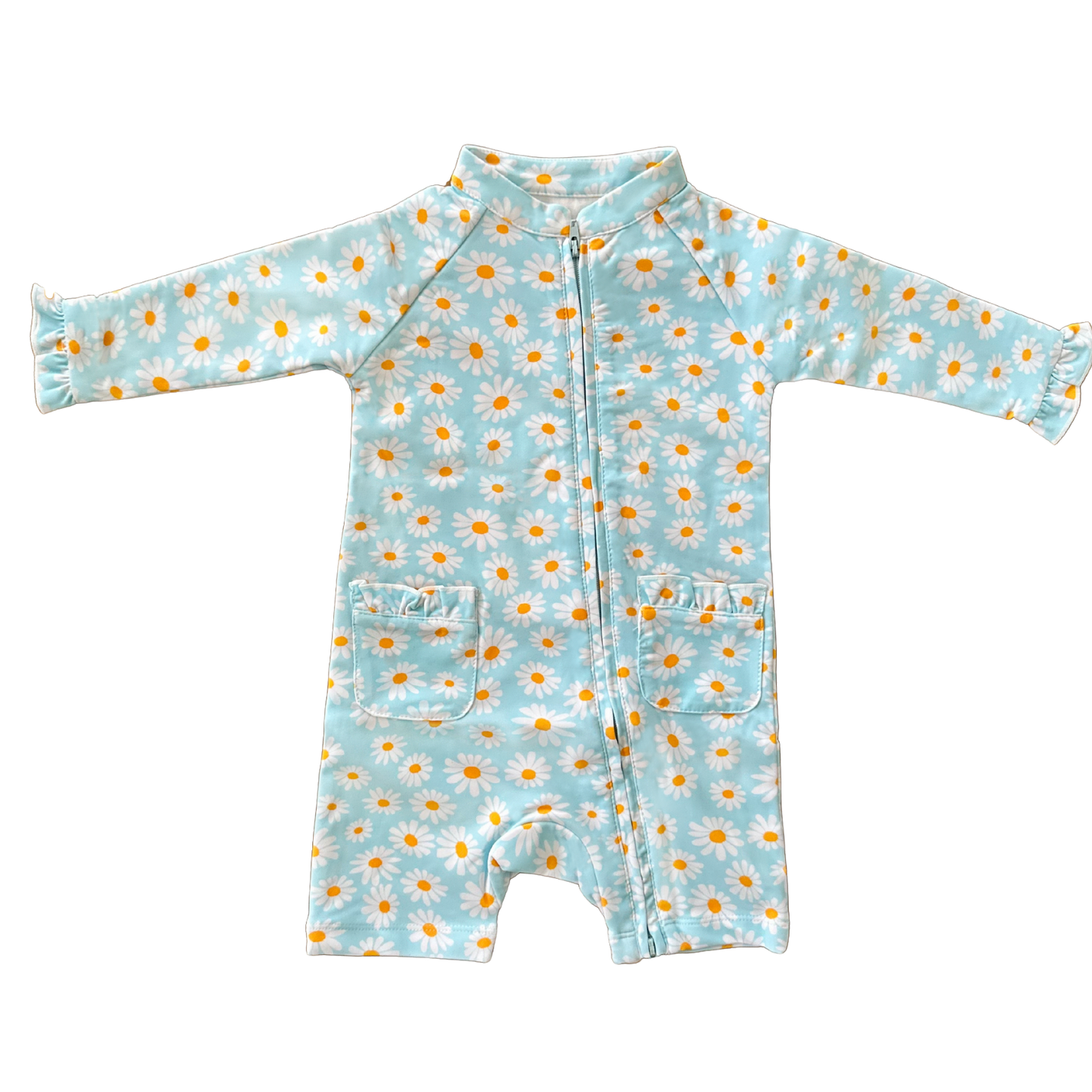 Eczema Friendly Daisy Flow Bamboo Swimsuit Shortie - Baby & Toddlers