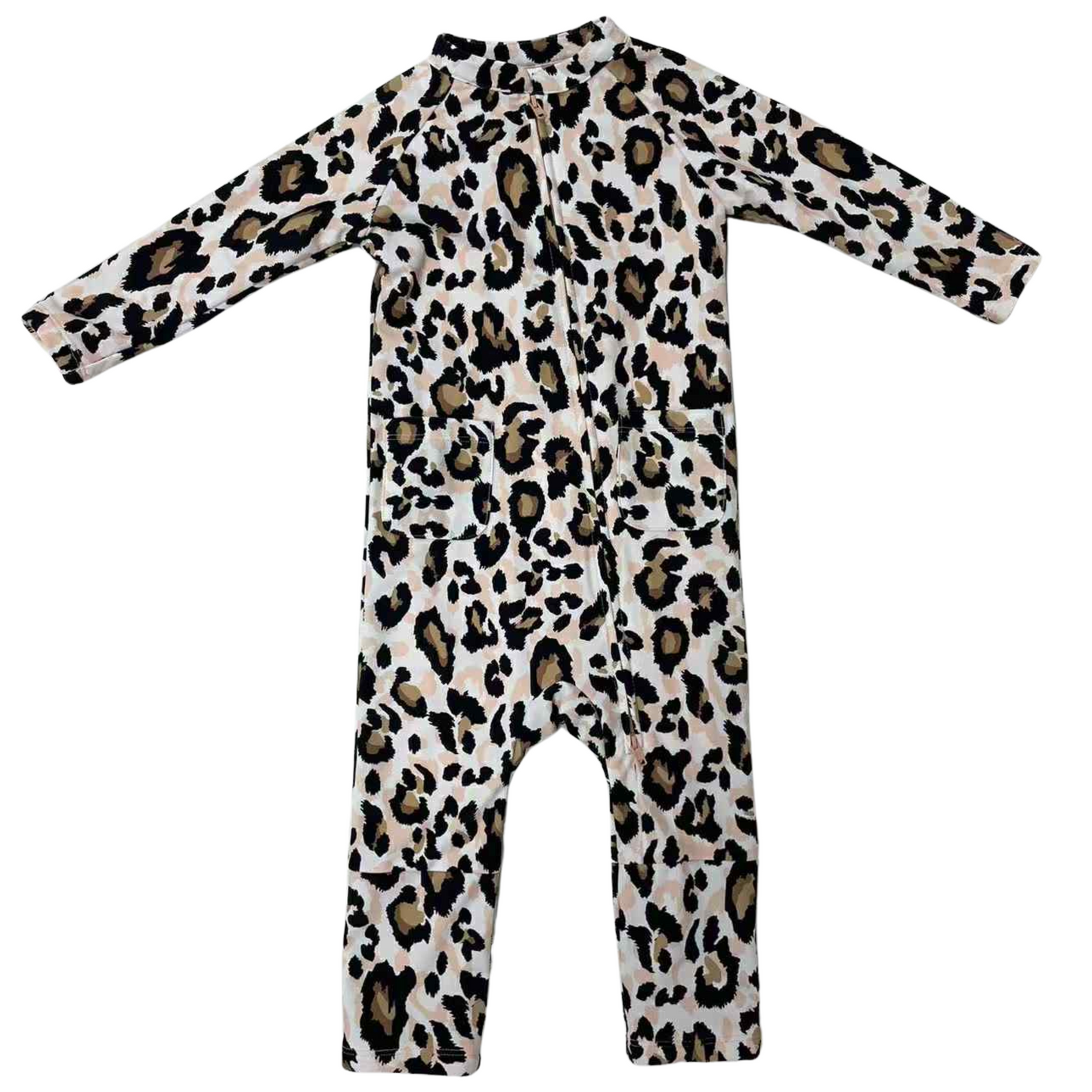 Eczema Friendly Savanna Leopard Bamboo Full Coverage Swimsuit - Baby & Toddlers