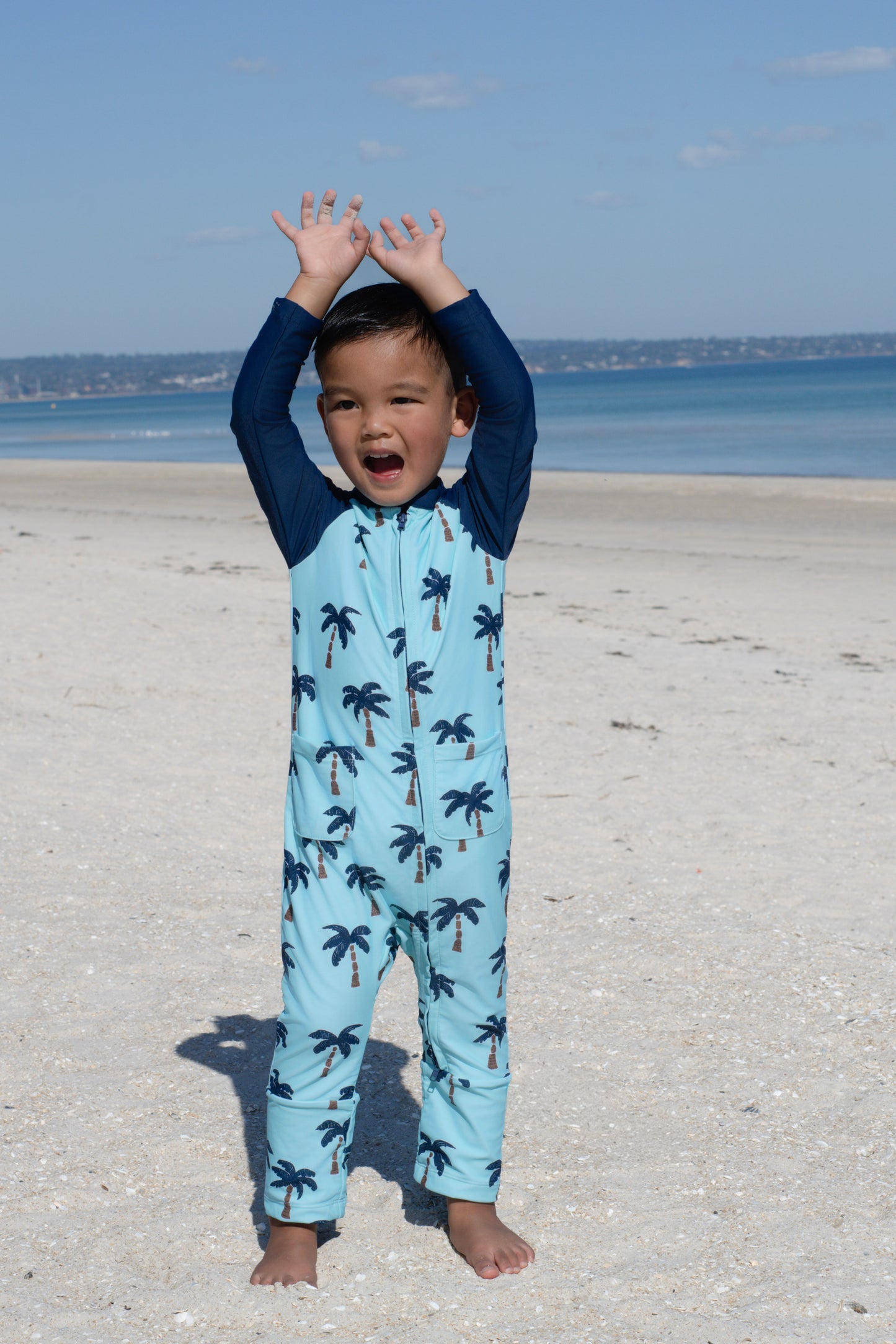 Eczema Friendly Palms Bamboo Full Coverage Swimsuit - Kids, Toddlers & Babies