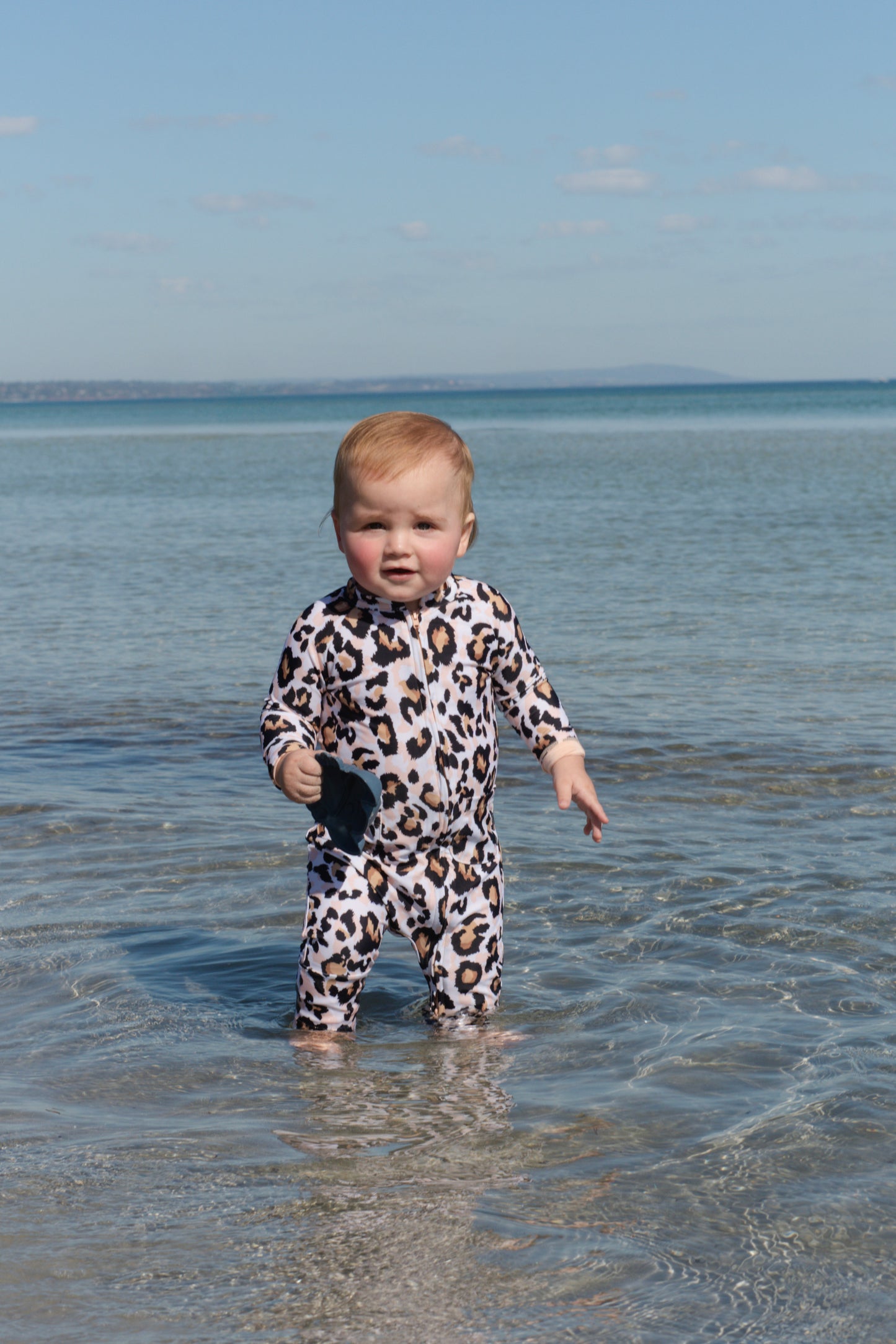 Eczema Friendly Savanna Leopard Bamboo Full Coverage Swimsuit - Kids, Toddlers & Babies