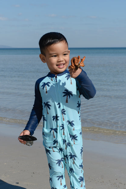Eczema Friendly Palms Bamboo Full Coverage Swimsuit - Kids, Toddlers & Babies