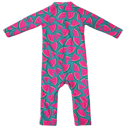 Eczema Friendly Watermelon Bamboo Full Coverage Swimsuit - Baby & Toddlers