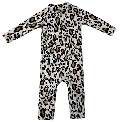 Eczema Friendly Savanna Leopard Bamboo Full Coverage Swimsuit - Baby & Toddlers