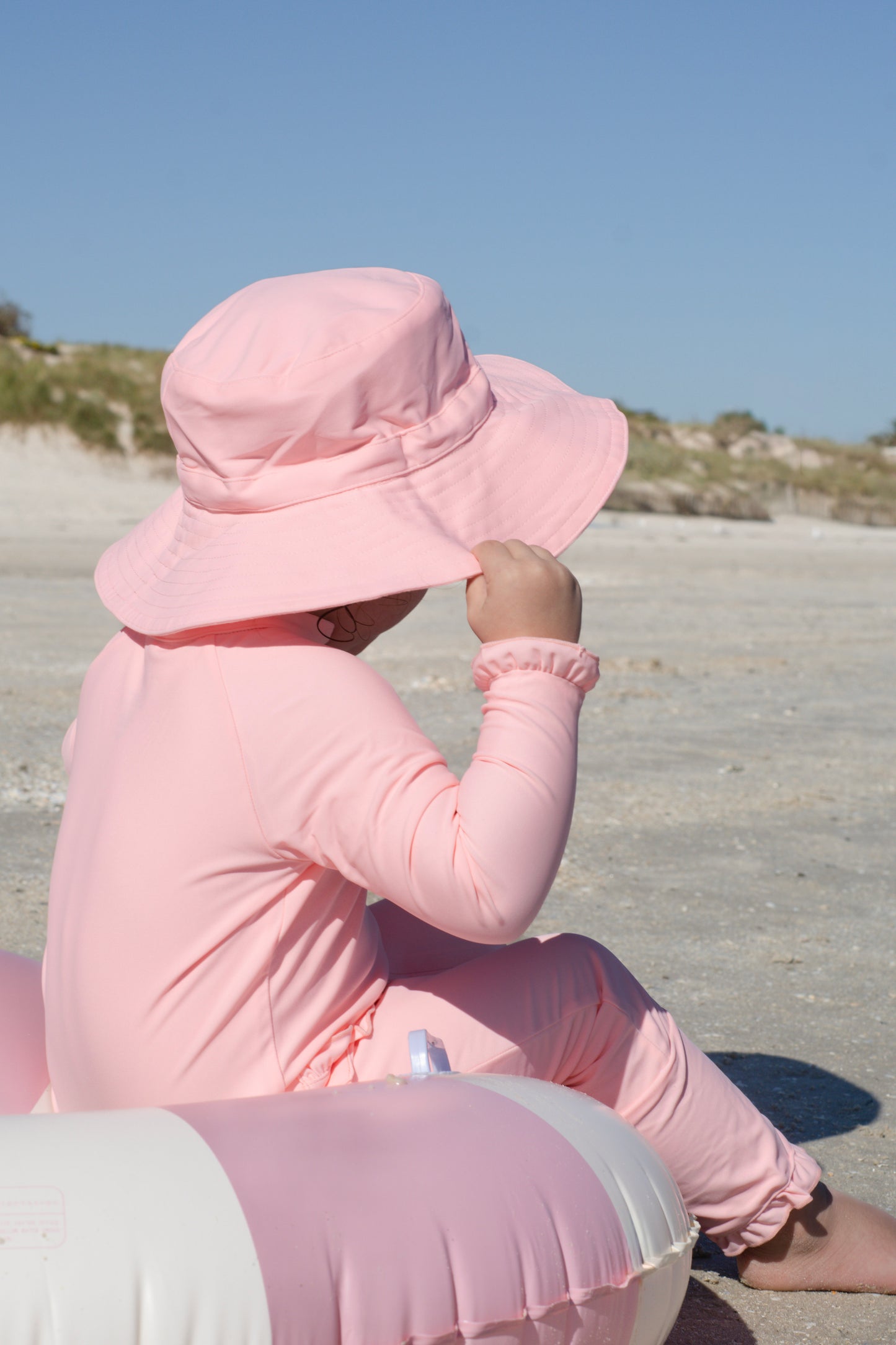 Sun Hats Pink - Eczema Friendly  Bamboo Lined- Kids, Toddlers & Babies