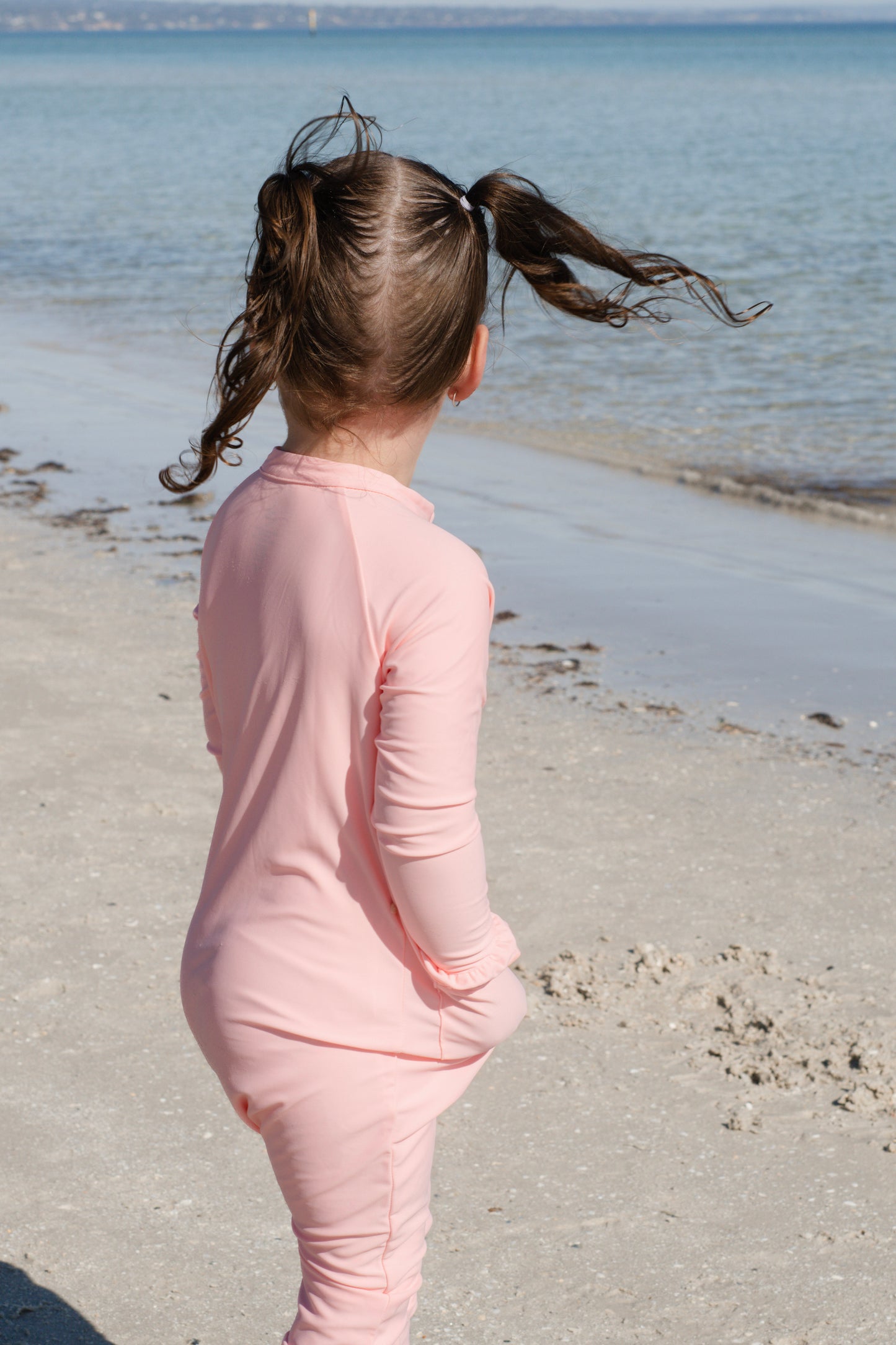 Eczema Friendly Pretty in Pink Bamboo Full Coverage Swimsuit - Kids, Toddlers & Babies