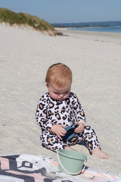 Eczema Friendly Savanna Leopard Bamboo Full Coverage Swimsuit - Kids, Toddlers & Babies