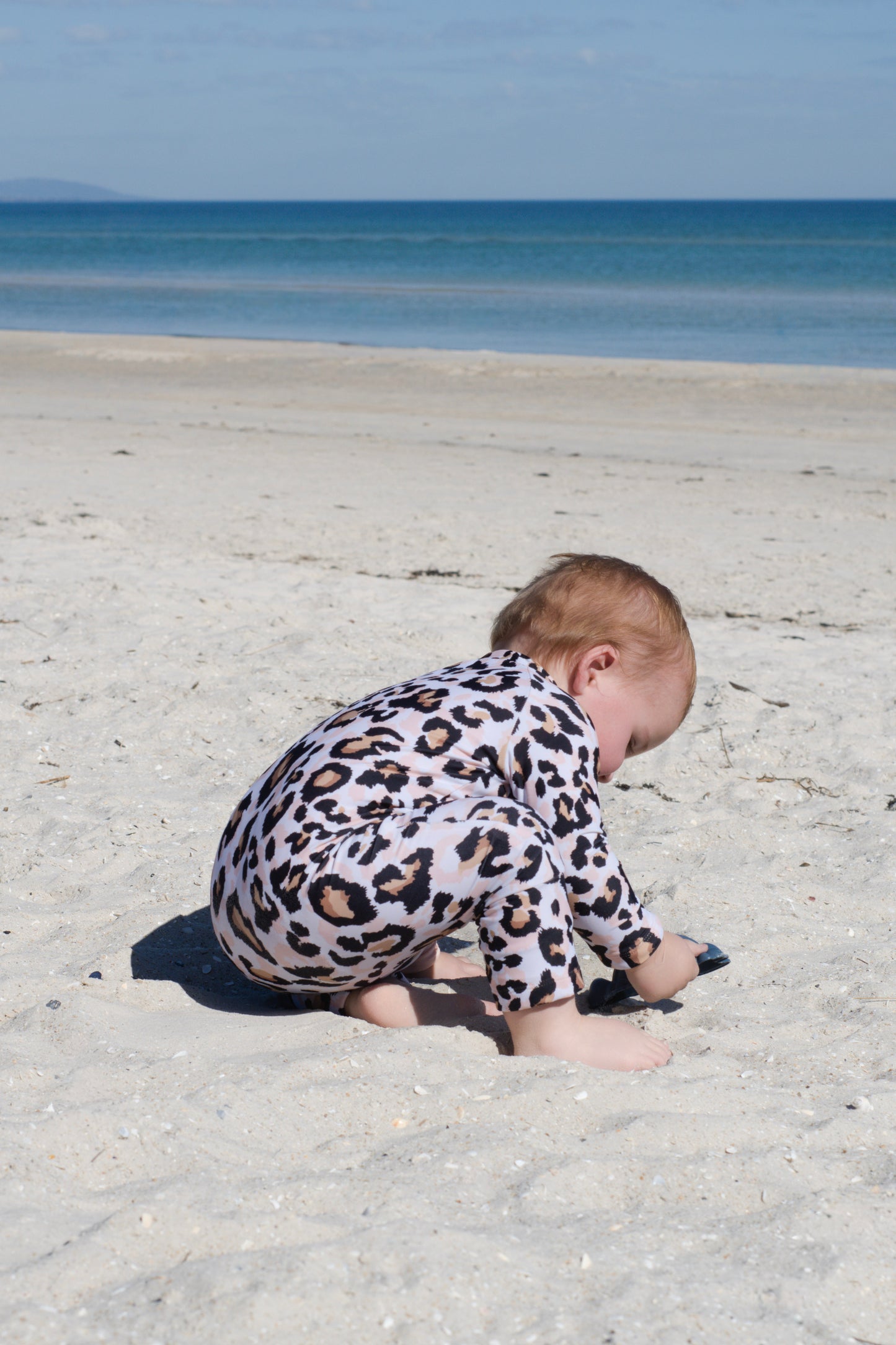 Eczema Friendly Savanna Leopard Bamboo Full Coverage Swimsuit - Kids, Toddlers & Babies