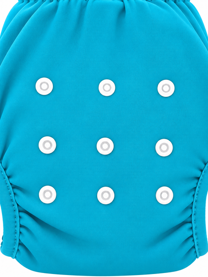 Bamboo Swim Nappy Adjustable Reusable Eczema Friendly Blue Lagoon