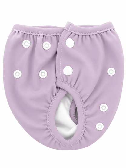Bamboo Swim Nappy Adjustable Reusable Eczema Friendly Dusty Lilac