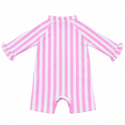 Shortie Eczema Friendly Candy Stripes Bamboo Swimsuit - Kids, Toddlers & Babies