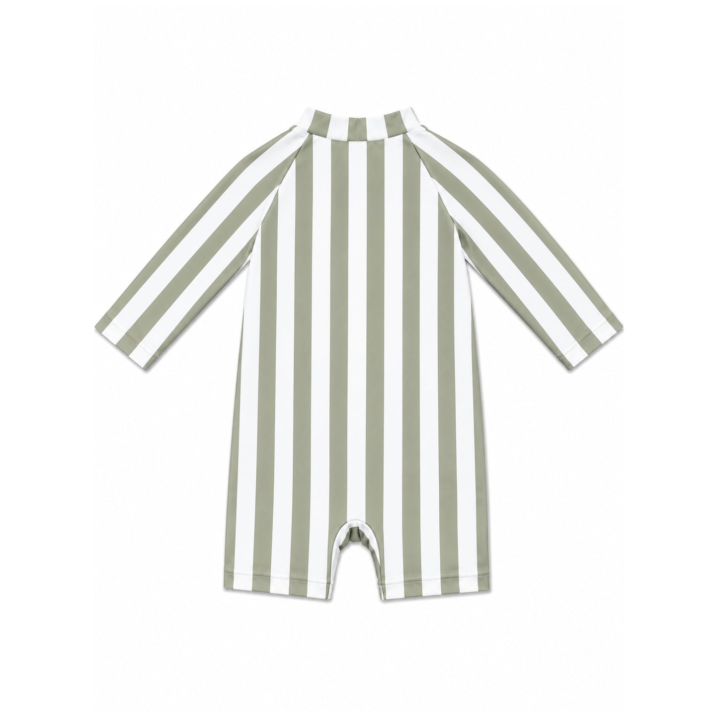 Shortie Eczema Friendly Sage Stripes Bamboo Swimsuit - Kids, Toddlers & Babies