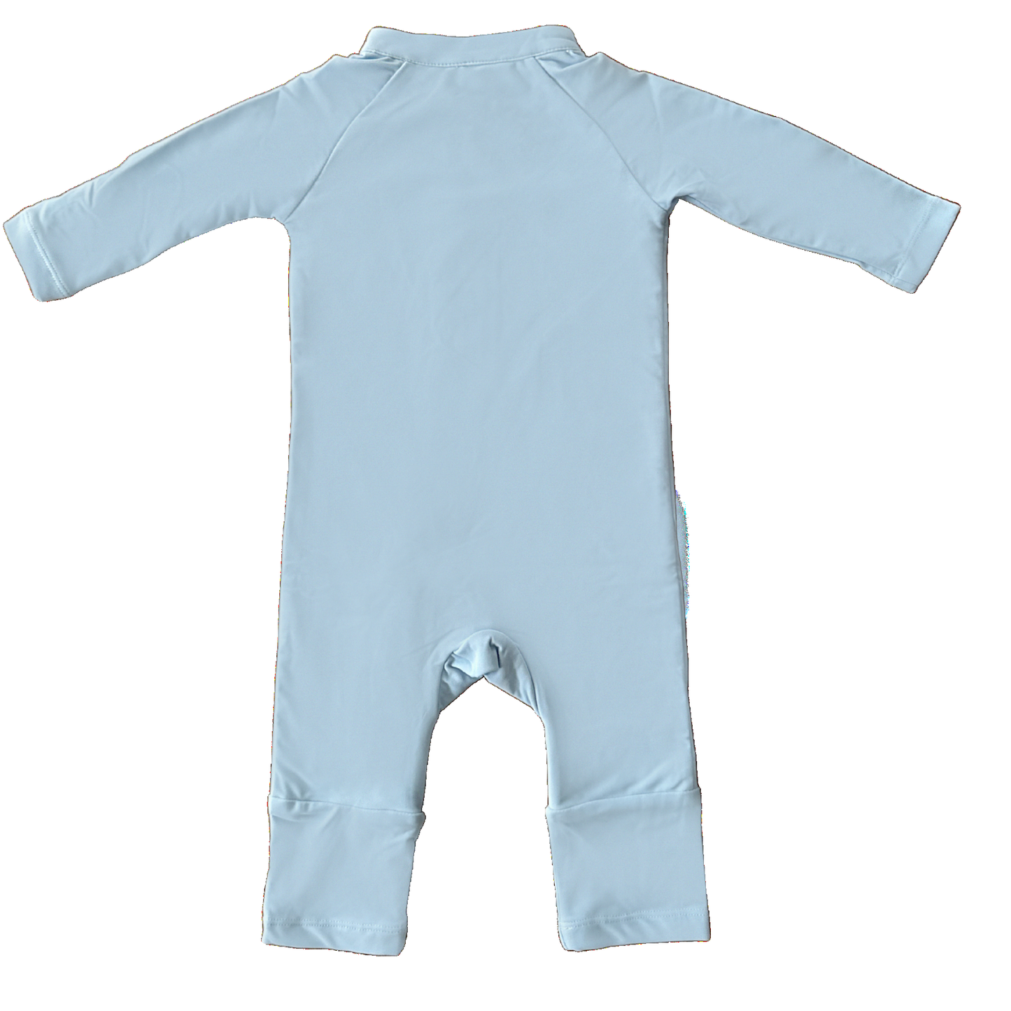 Eczema Friendly Powdered in Blue Bamboo Full Coverage Swimsuit - Kids, Toddlers & Babies
